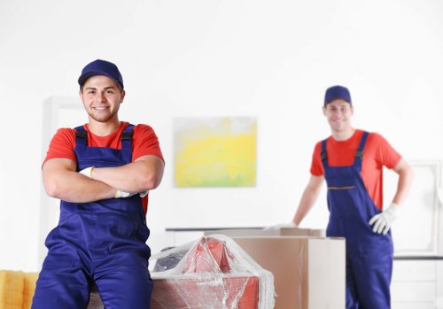Removal team preparing house removals in Paddington with careful loading