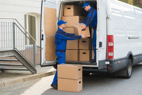 Removal van service for a Paddington move near local flats and streets